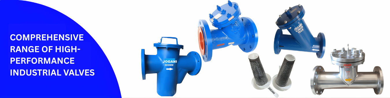 Industrial Y-strainers and check valves used for piping systems Industrial Y-strainers and check valves used for piping systems