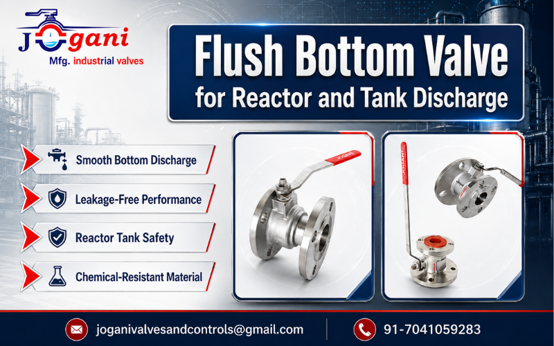 Flush Bottom Valve for Reactor and Tank Discharge