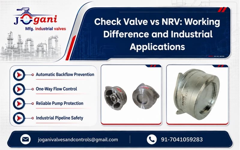 Check Valve vs NRV Working Difference and Industrial Applications