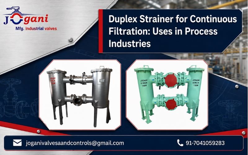 Duplex Strainer for Continuous Filtration Uses in Process Industries