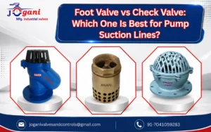 Foot Valve vs Check Valve Which One Is Best for Pump Suction Lines