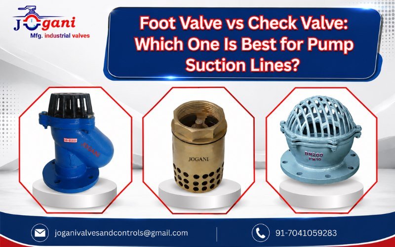 Foot Valve vs Check Valve Which One Is Best for Pump Suction Lines